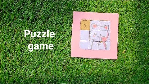 How to make puzzle game from cardboard / paper puzzle game project / craft ideas / VJ 4 SISTERS