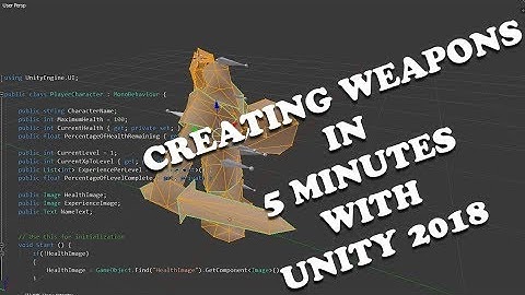 Create an RPG under 5 minutes with Unity 2018 Pt. 2 - Medieval Weapons