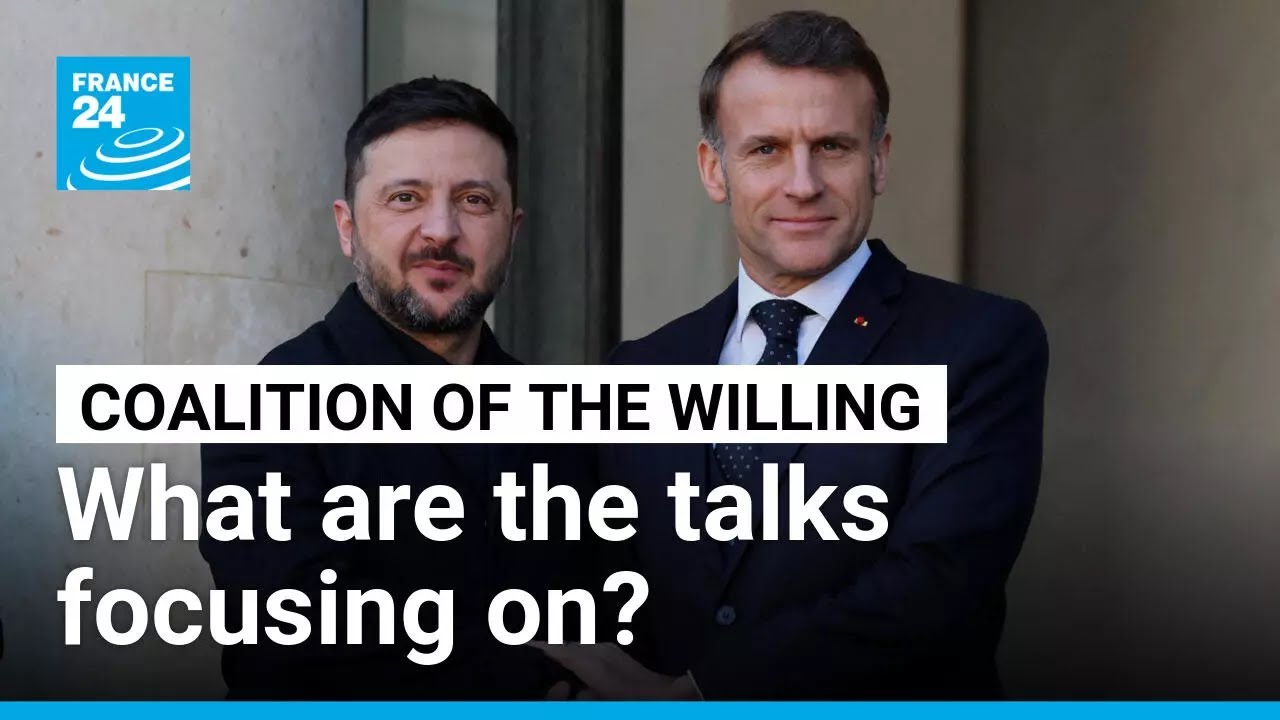 What is the "Coalition of the Willing" set to discuss with US envoys at key talks in Paris?