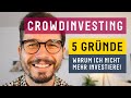 5 grnde warum ich nicht mehr in crowdinvesting investiere 46000  portfolio