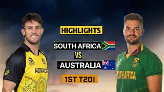 SA vs AUS 1st t20 match 2023 Highlights | South Africa vs Australia 1st t20 highlights | AUS vs SA