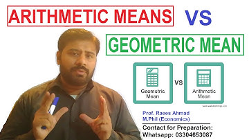 Difference between Geometric mean and Arithmetic mean || When we use GM and when we use AM or HM?