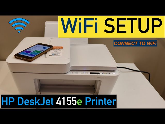 HP DeskJet 4155e WiFi Setup, Review. 