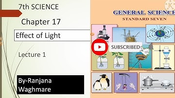 7th Science Lesson 17 EFFECTS OF LIGHT PART 1. M. S. BOARD.
