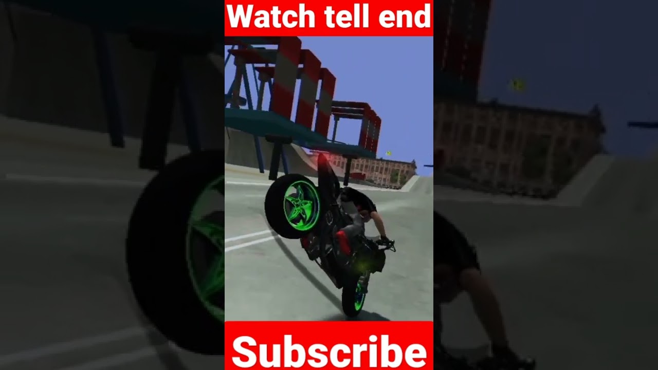 Xtreme moter bike gameplay bike impossible stunt in bridge gameplay 2022 #short #youtube