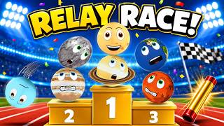 Solar System Relay Race! 🏁 Baton Disaster at the Planet Olympics