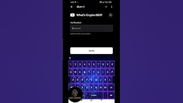 #Blum What Crypto Dex? Task verify code
