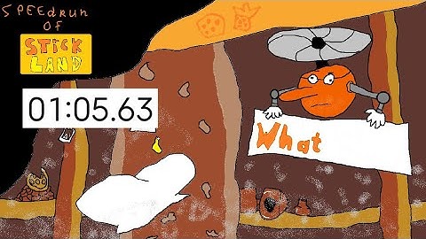 SpeedRun of StickLand [John Ca$h] {1:05.63} (Pizza Tower Level Editor FF But Better 1.1)