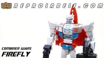 Reprolabels Transformers Combiner Wars Firefly