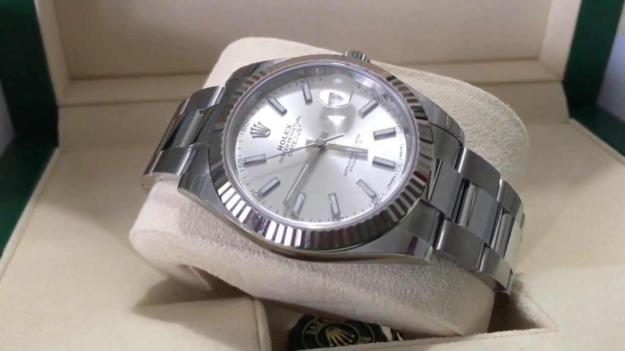 datejust 41 silver dial