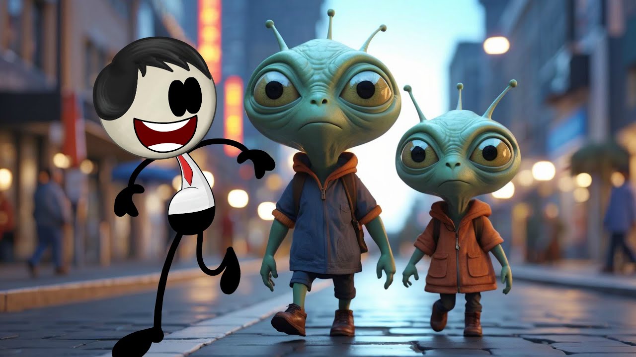 What if Aliens Visited us? | #aumsum #kids #cartoon #science - YouTube