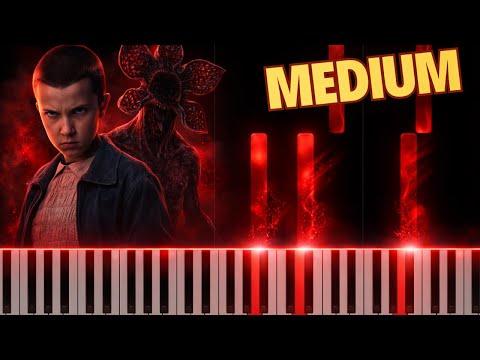 Stranger Things – Main Theme | MEDIUM Piano Tutorial 🎹👾✨