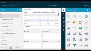 Create a visualization with excel data from Dropbox with ReportPlus Desktop