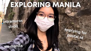 vlog: exploring manila 🇵🇭 | postal id 📬 intramuros and manila city hall stroll🚶‍♀️