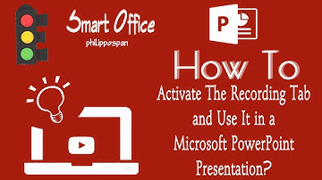 How Activate The Recording Tab and Use It in a Microsoft PowerPoint Presentation?