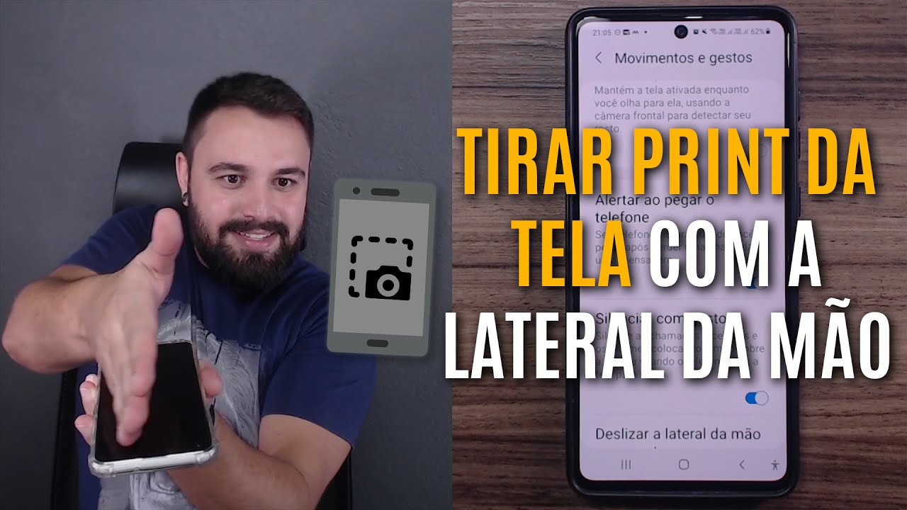 TRUQUE! COMO TIRAR PRINT DA TELA COM A LATERAL DA MÃO NO CELULAR