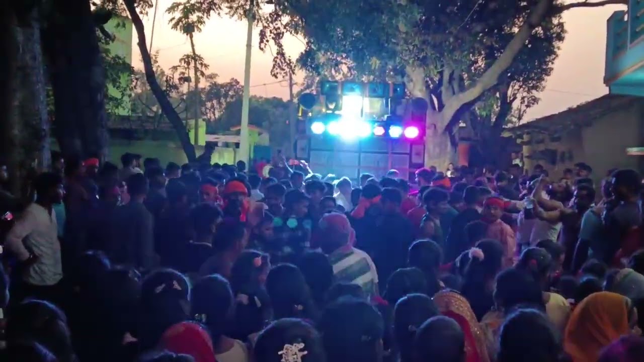 Dj Satish Rajdhanwar roadshow video sarswati puja visarjan dance video 