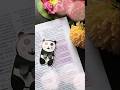 How to make a cute 🐼 Book mark | Easy DIY crafts #diy #crafts #shorts