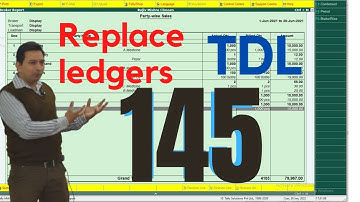 Tally Chapter 145 TDL to Replace Ledger by Rajiv Mishra Computer class | TDL File Kaise Banayen