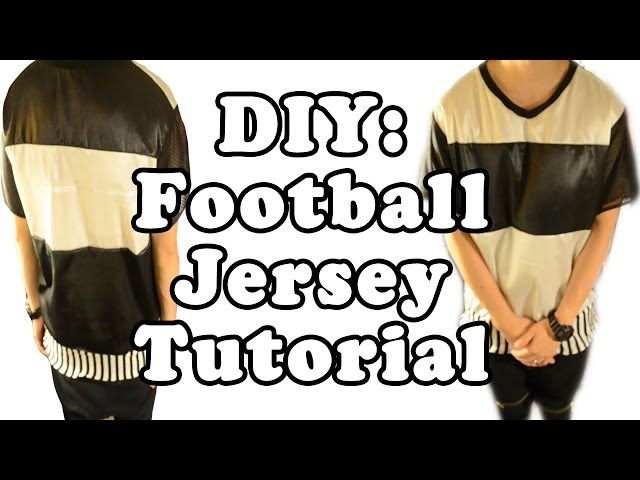 DIY: Black and White Football Jersey Tutorial | From Scratch #15 - YouTube