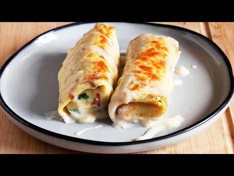 Vidéo: Crêpes Farcies Au Bacon Et Au Poivre Vert