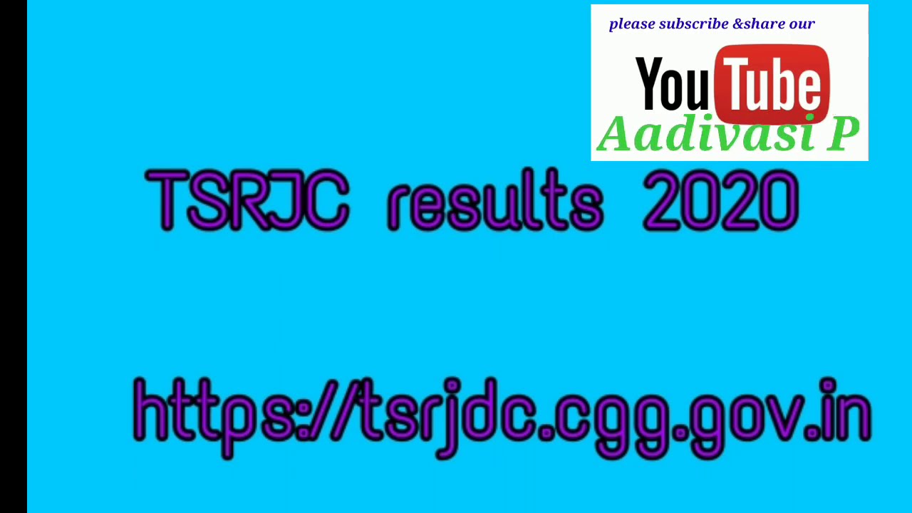 TSRJC CET Results 2020