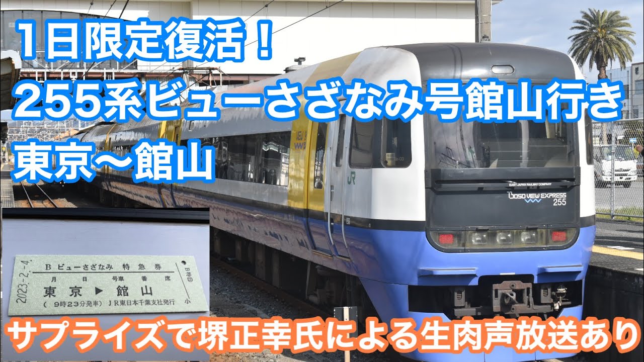 Resurrection for one day only] 255 Series Express View Sazanami