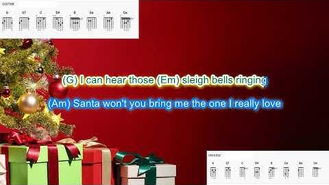 All I Want For Christmas is You by Michael Buble play along with scrolling guitar chords and lyrics