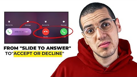 How to change "slide to answer" to "accept or decline" on iphone call (2025)