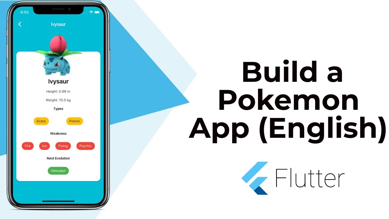 Flutter: Build a Beautiful Pokemon App | Animation | Widgets | JSON