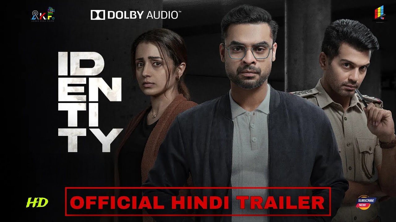 Identity (2025) Official Hindi Trailer | Tovino Thomas | Trisha | Vinay Rai | Arban Studios | AKF