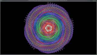 Colorful Mandala: 143  Degrees Angles, with 285 and 852 Hz Solfeggio Frequency Tones