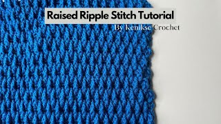 Crochet alpine stitch tutorial I Kenikse Crochet