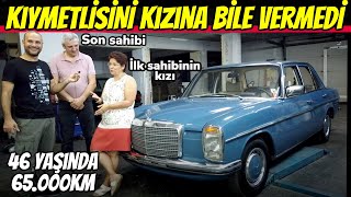 KM CİMRİLERİ | 64.100km 1975 model Mercedes W115 230.4 | Boyası bile orijinal