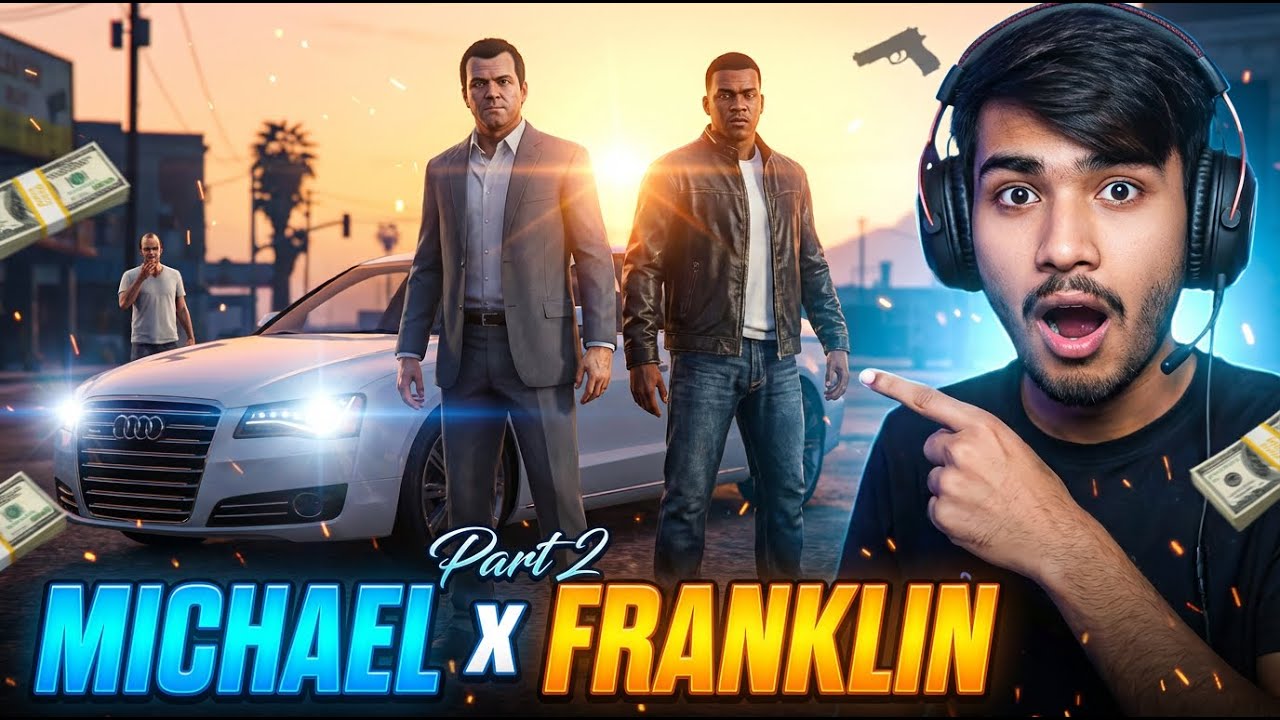 MICHAEL METS FRANKLIN | GTA 5 GAMEPLAY PART 2 | 2025 HINDI ...