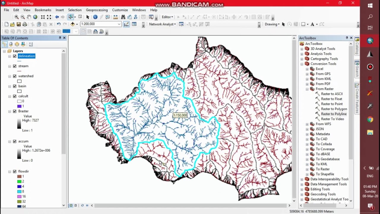 watershed delineation using ArcGIS YouTube