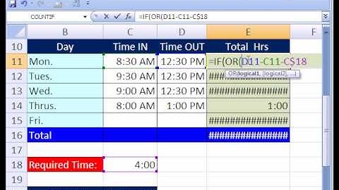 Excel Magic Trick #173: Time Over or Under (Negative Time)