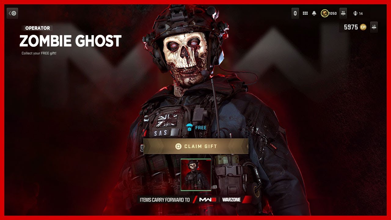 How to get Zombie Ghost Operator skin in Warzone & Modern Warfare