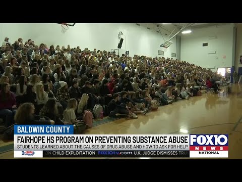 Students at Fairhope High School learn about the dangers of substance abuse