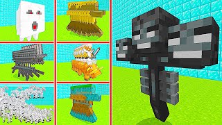 Morph Toilet Mod For Minecraft - Version 20.11 - Wither Vs 100 Mobs - Gameplay