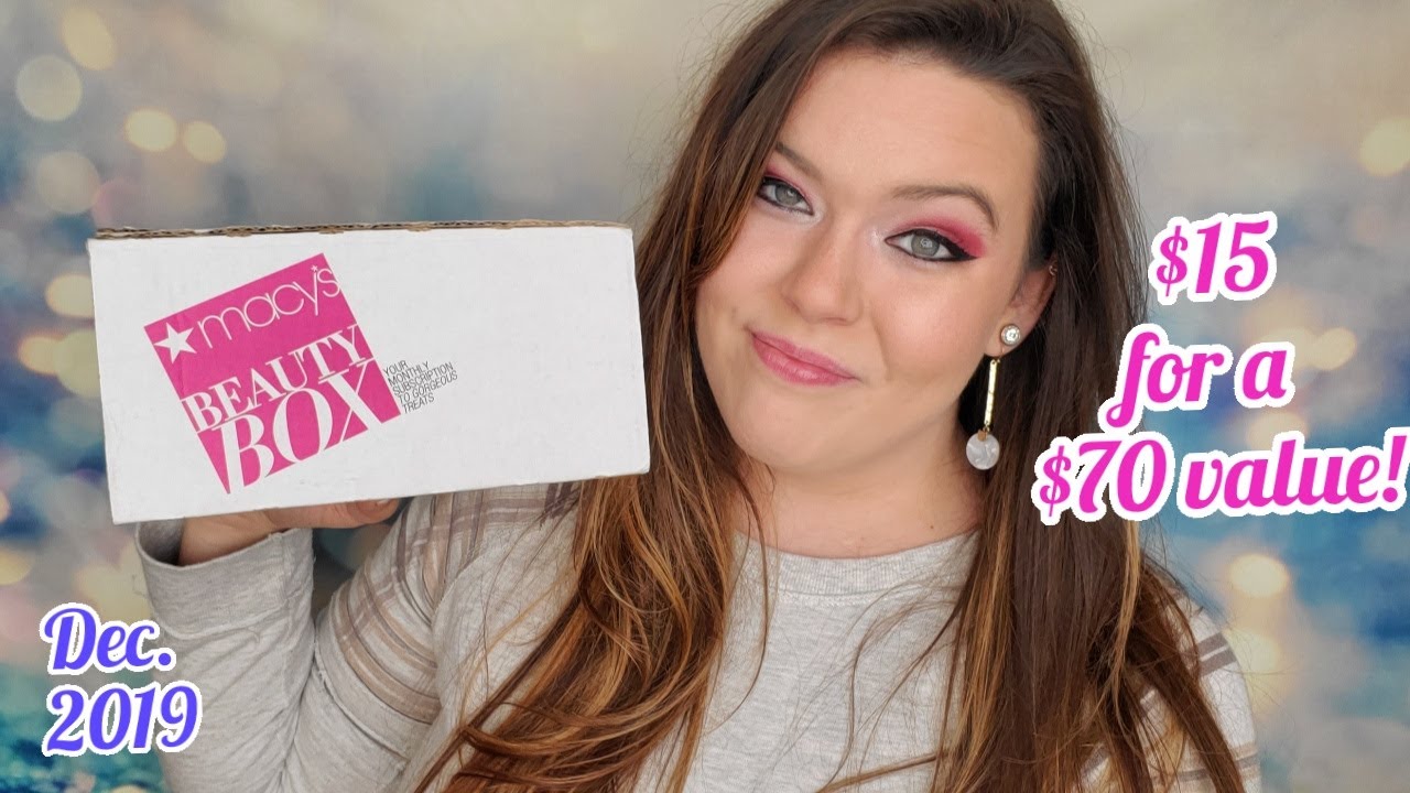 Macy s beauty box unboxing december 2019 youtube