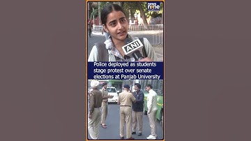 Police Deployed as Students Stage Protest Over Senate Elections at Panjab University | News9