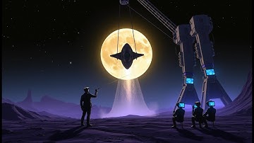 Aliens Try to Calculate Orbit for Launch—Human Just Uses a Sling and Hits the Moon | SciFi