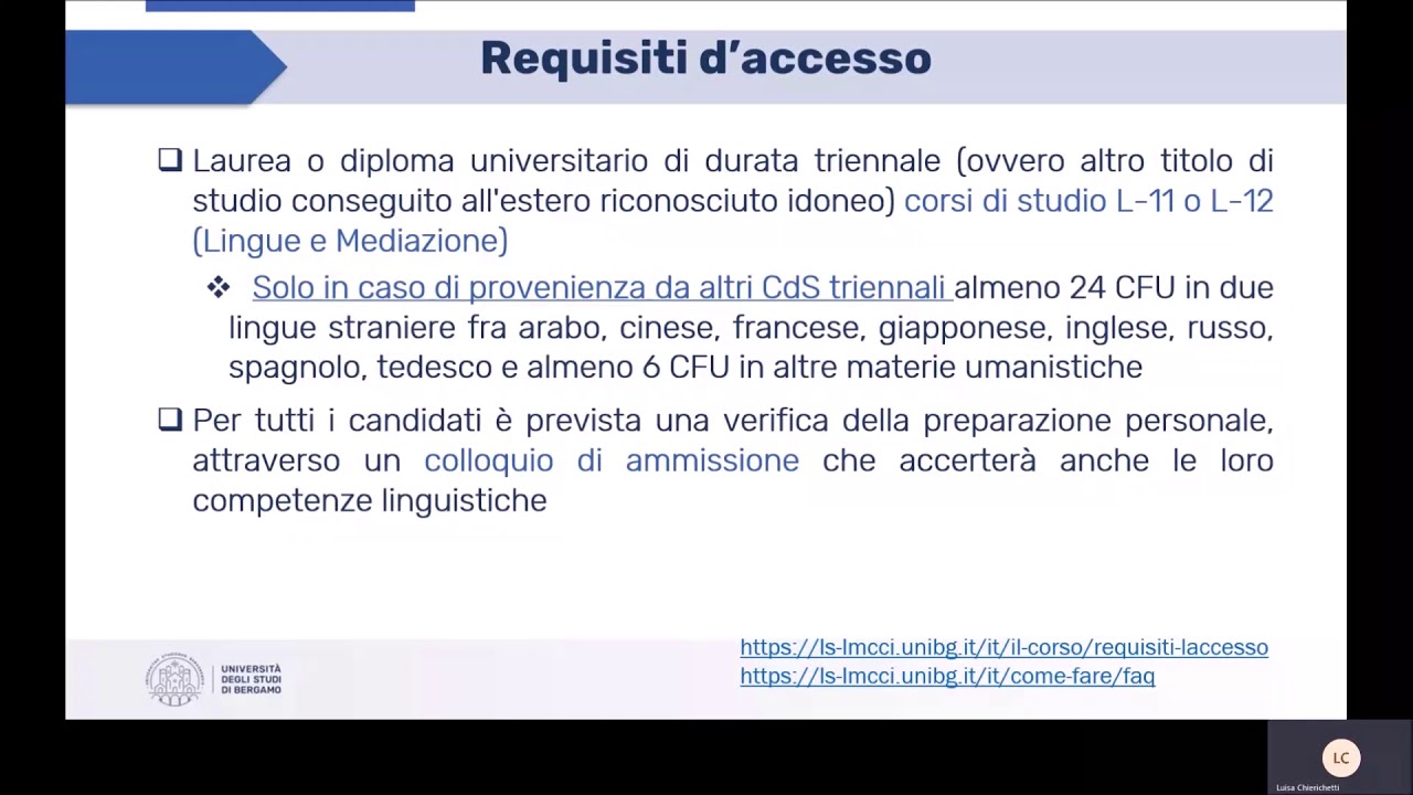 Lingue Moderne Per La Comunicazione E La Cooperazione Internazionale