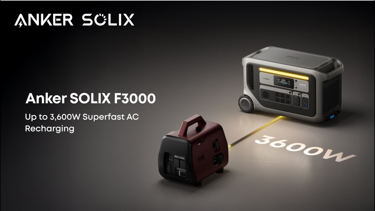 Anker SOLIX F3000 | Upgrade for 3600W Superfast Recharging