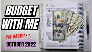 BUDGET WITH ME | OCTOBER 2022 | Monthly RESET | Payday Routine | How to Create a Budget Set Up