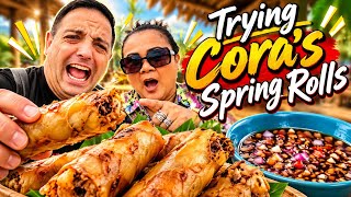 Trying Cora’s NEW Spring Roll Invention! | River Thames Steamboat & Something Falls From the Sky