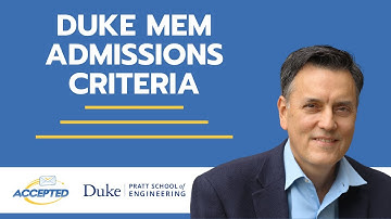 The 4 Criteria Duke MEM Admissions Committee Looks For