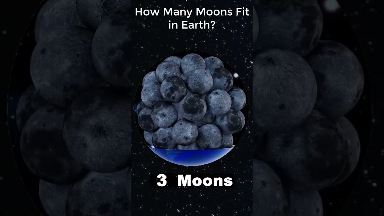 How Many Moons Can Fit Into The Earth Planets Size Comparison Data Chart