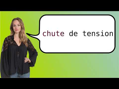 How to say 'decrease in voltage' in French?